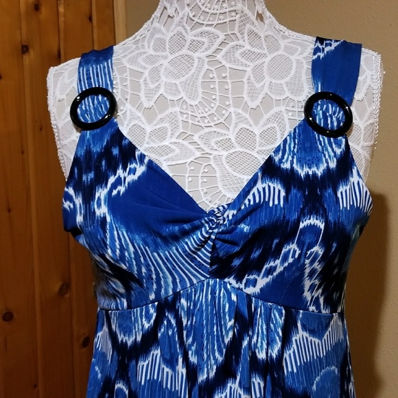 Notations sleeveless long summer dress - Picture 4 of 5